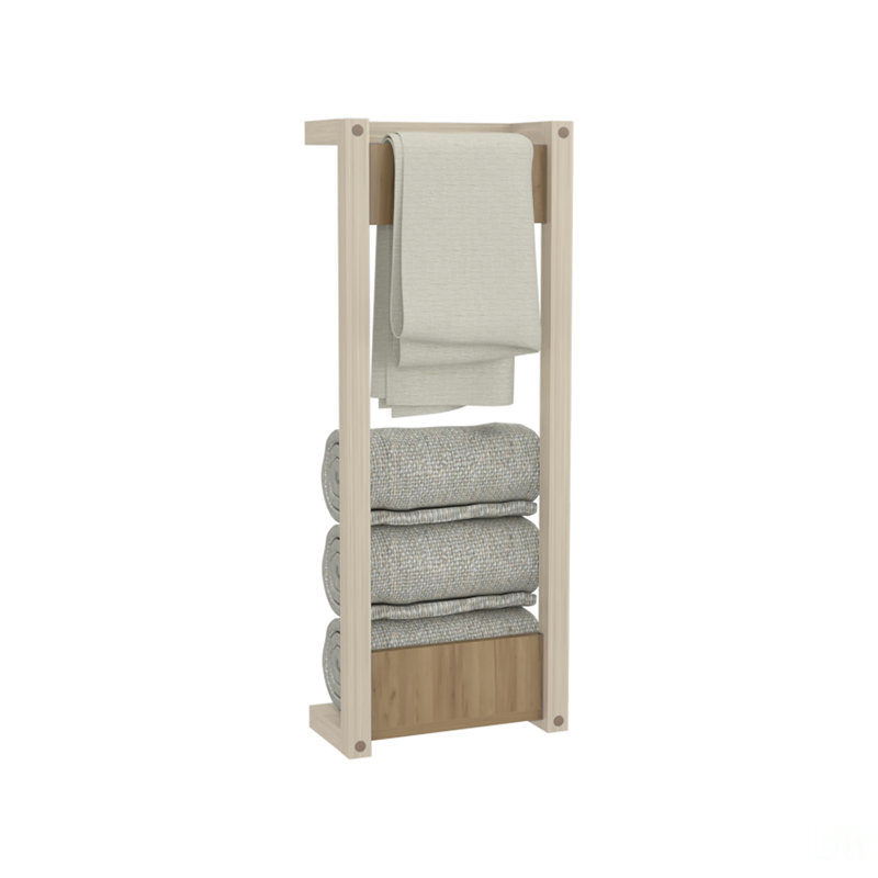 Étagère murale 31,5 po, chêne naturel - Salle de bain, Naturel