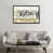 Toile avec cadre gris est en rupture de stock