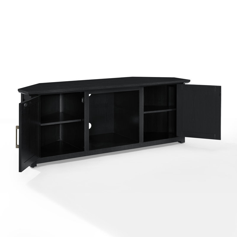 Meuble télé de coin pour téléviseur de 65 po ou moins Rozier, Noir