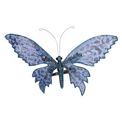 7.5" Glitter Butterfly Clip