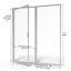 Porte de douche avec cadre Deluxe l 45 "x H 72,13"-16968473-17243247