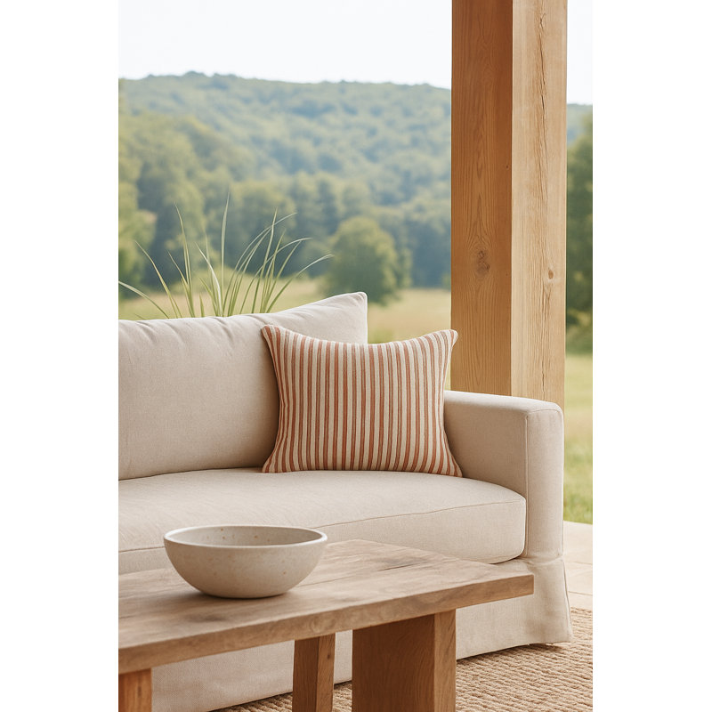 Outdoor Living Throw Pillow, Orange, Square 24"