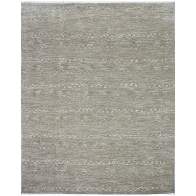 Abstract Area Rug in Ivory