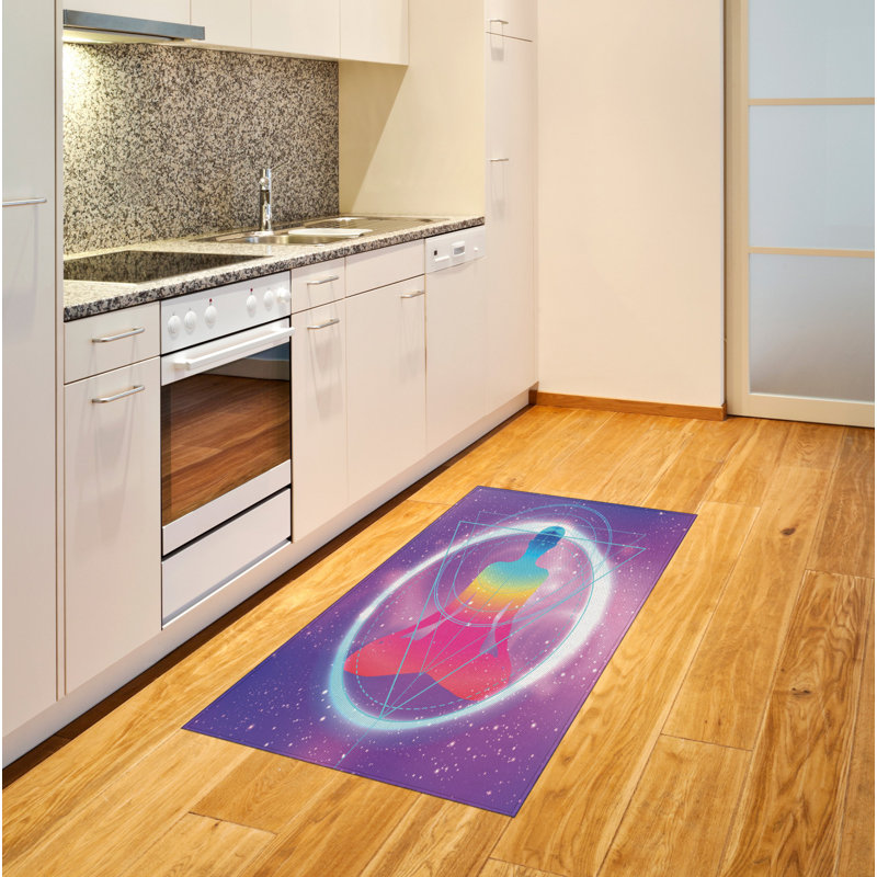 Indie High Density Long Fiber Poly Threads Decorative Area Rug Carpet, Rectangle 4' x 5'8"