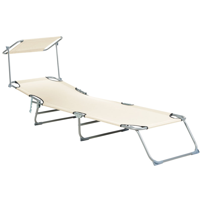Nikyta 205cm Long Reclining Single Chaise, Beige