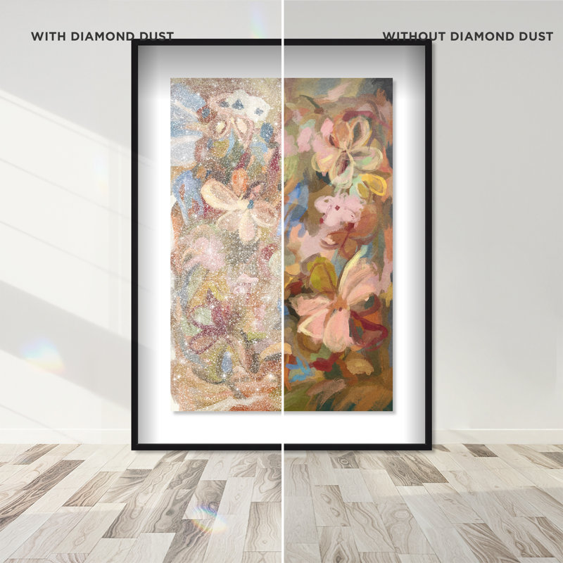 Moving Eden II Shadowbox Abstract Print by Oliver Gal, Black Frame, 10 x 15, 55.5"H x 37.5"W, Black Shadowbox