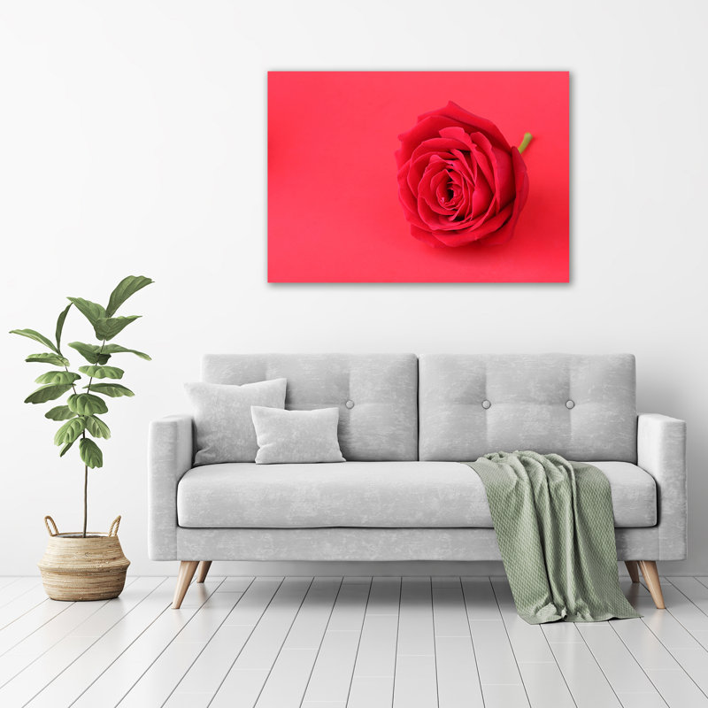 Red Rose - Wrapped Canvas Print