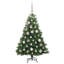  Artificial Christmas Tree with 150 LEDs Green PE and PVC-584376347-584376327