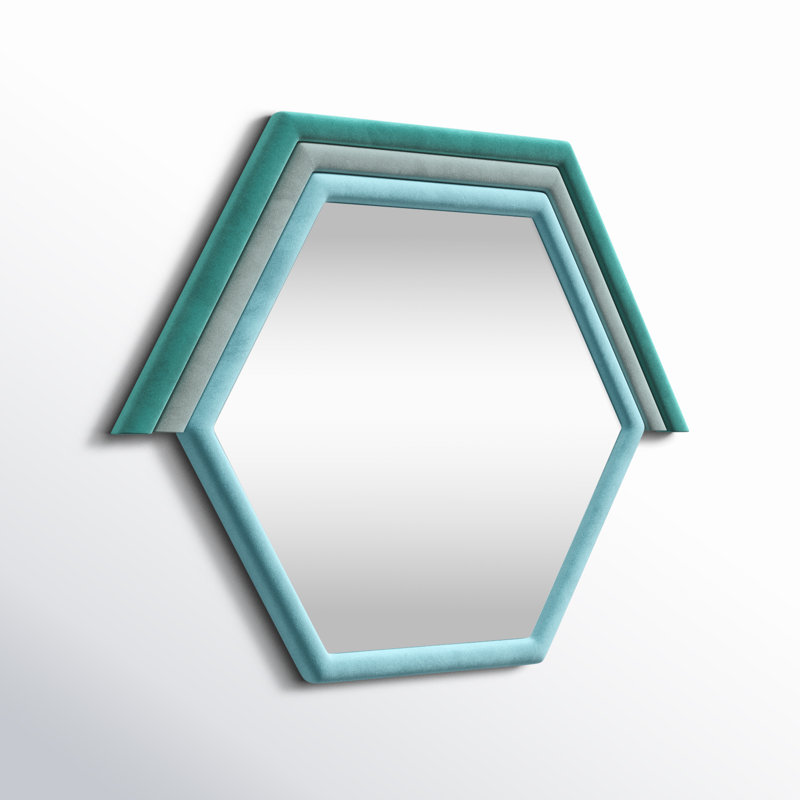 Miroir mural, Turquoise