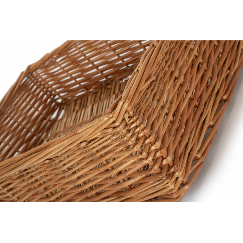 Evvie Wicker Storage Tray Basket