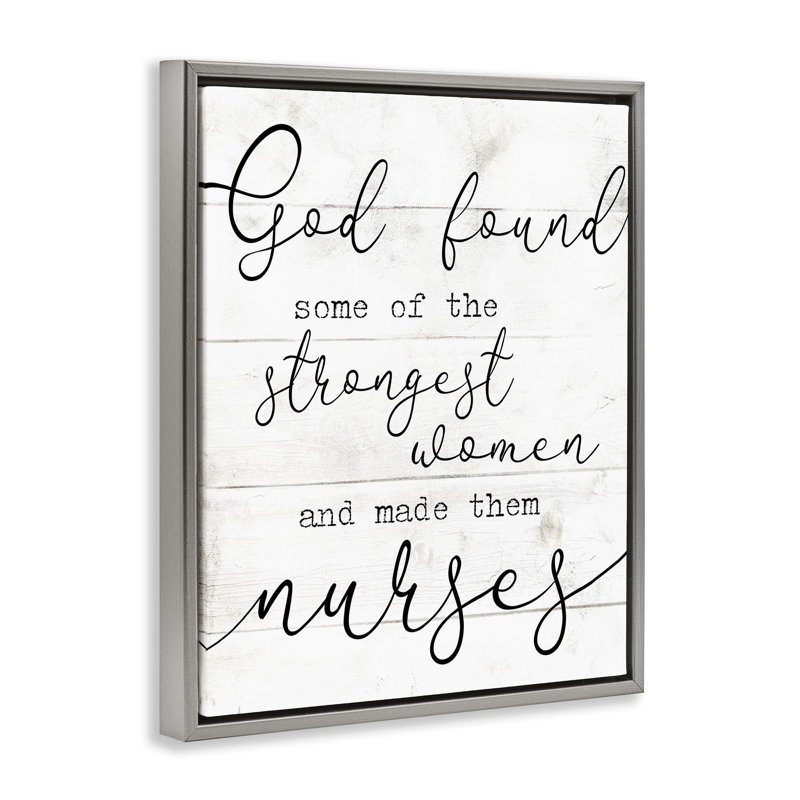 «Strong Women Nurses» par Daphne Polselli ygg-224, Cadre flottant gris lustré, H 21 po x l 17 po