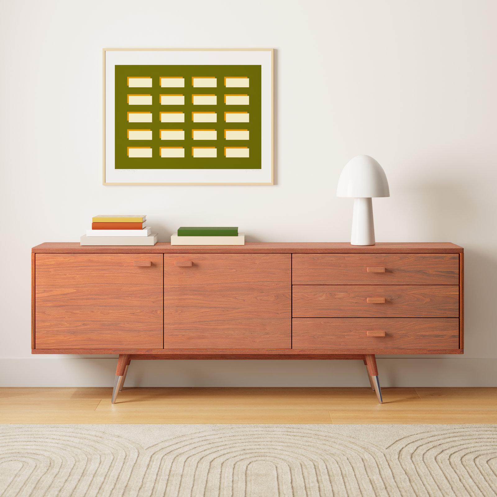 Gardner Sideboard, 30.5" H x 82.5" W x 16" D