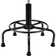 Backed Adjustable Height Ergonomic Industrial Stool with Footring Pedestal Base