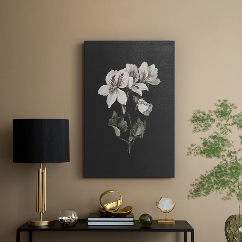 Imprimé floral rétro CLII - galerie Cavas, H 18 po x l 12 po