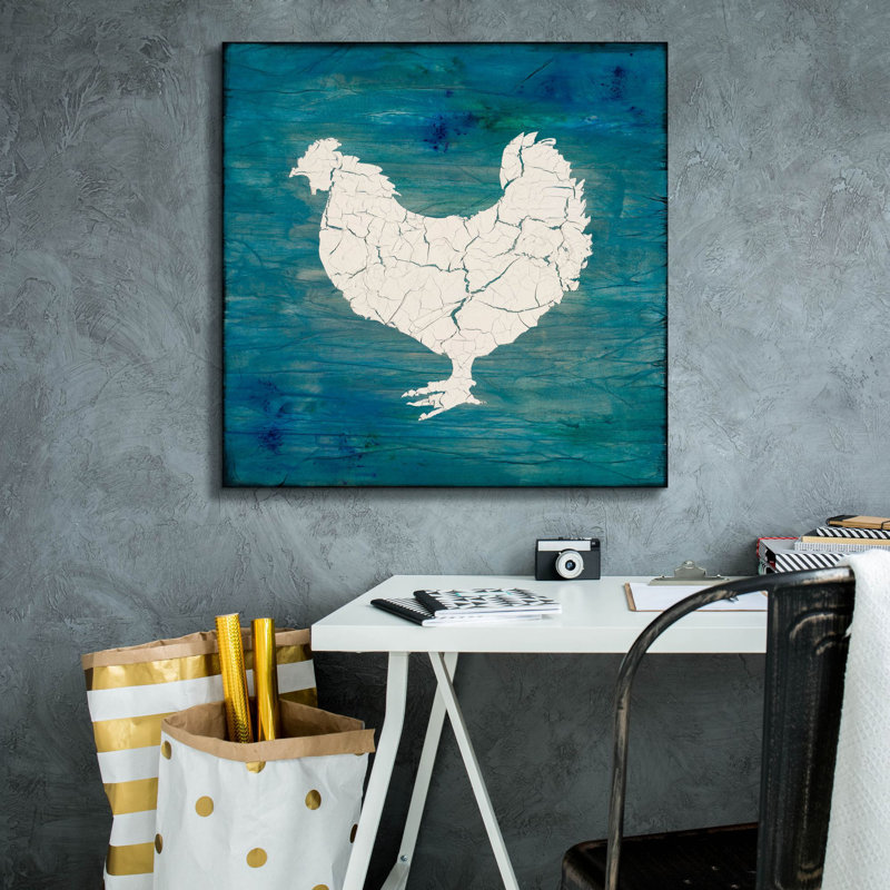 «Farm Chicken» par Lightbox Journal, art mural sur toile, H 26 po x l 26 po x P 1,5 po