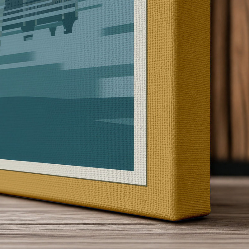 Print, 24x16 - 61.0 x 40.6 cm, Ochre Border