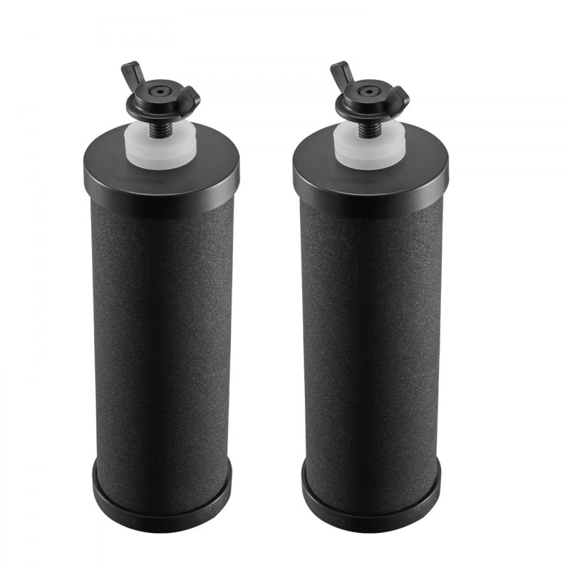 Purification, remplacement du filtre à eau pour système de filtre à gravité, paquet de 2, Noir mat