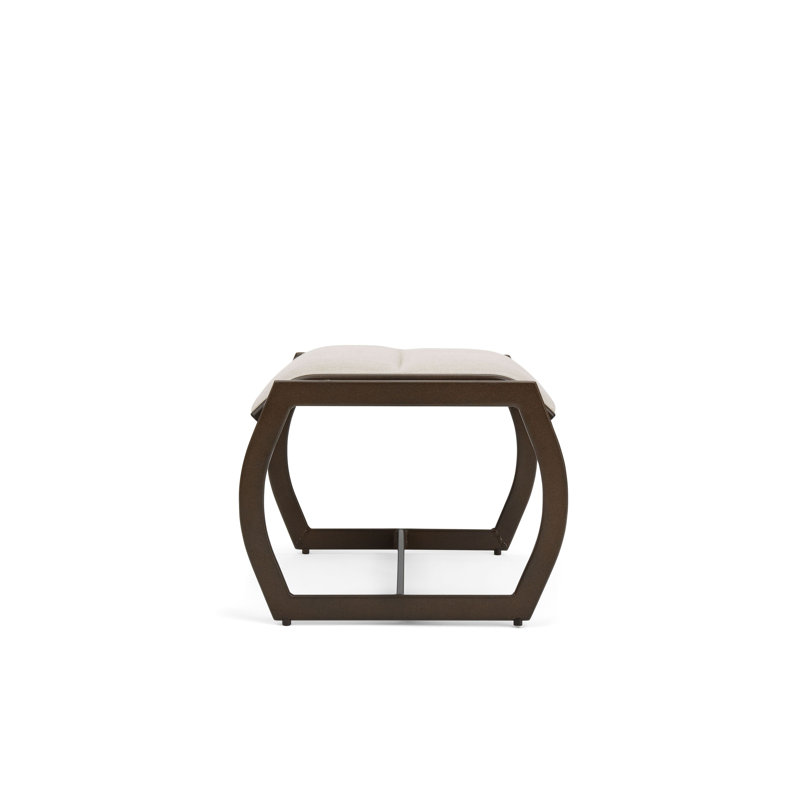 Key West Outdoor Ottoman, Cream