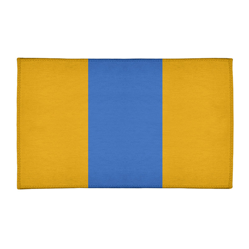 Tapis bleu/jaune, Rectangle 2 pi x 3 pi