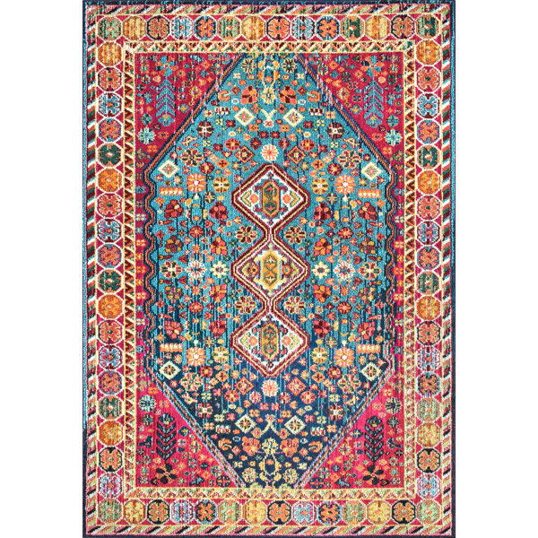 Popular Bohemian Vintage Print Sponge Carpet, Short Plush Quick