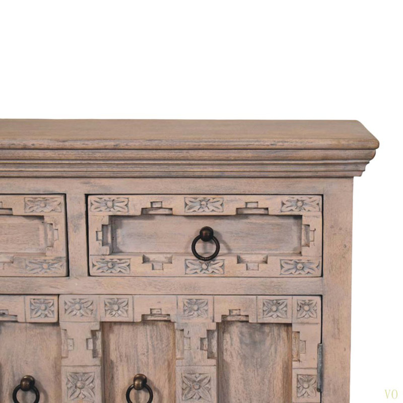 Solid Wood Jaipur Lattice Sideboard,Storage