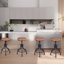 Swivel Counter Stool with Metal Frame-212191558-163467181