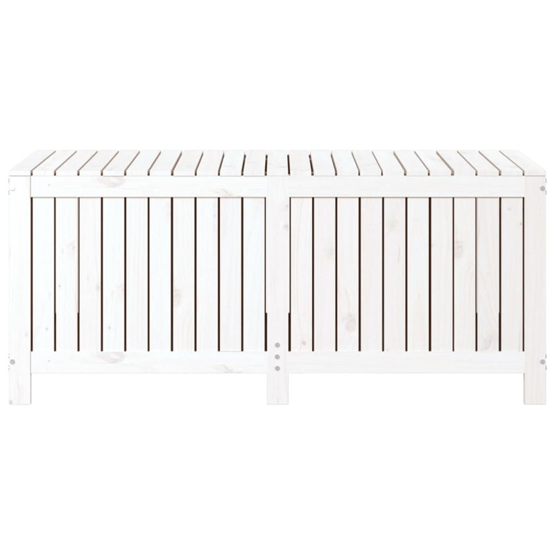 Rosalind Wheeler Chenard 147cm W 0L Pine Solid Wood Deck Box, White