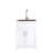 24In White Laundry Utility Sink Cabinet - Stainless Steel Dependable Simple Install Tub Basin Noise Reduction Possibility