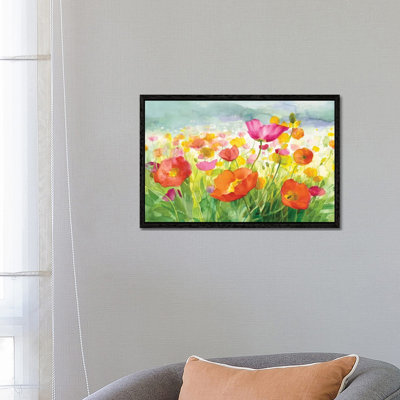 Meadow Poppies by Danhui Nai - Painting on Canvas