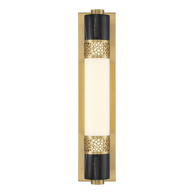Farrell 1-Light Wall Sconce in Warm Brass by Dann Foley