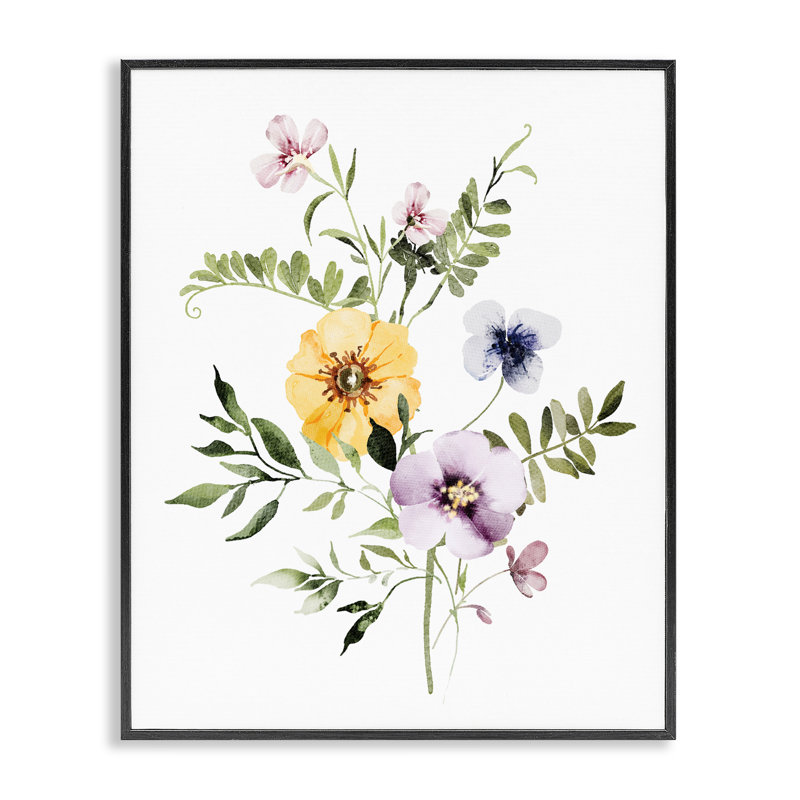 Giclée encadrée Garden Herbs, H 14 po x l 11 po, Giclée encadrée noir minuit