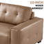 Canapé modulaire en U surdimensionné en cuir Bendire avec repose-pieds (roulettes)-384536837