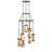 9 - Light Dimmable Cylinder Chandelier