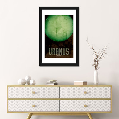 « the planet uranus », impression sur toile tendue