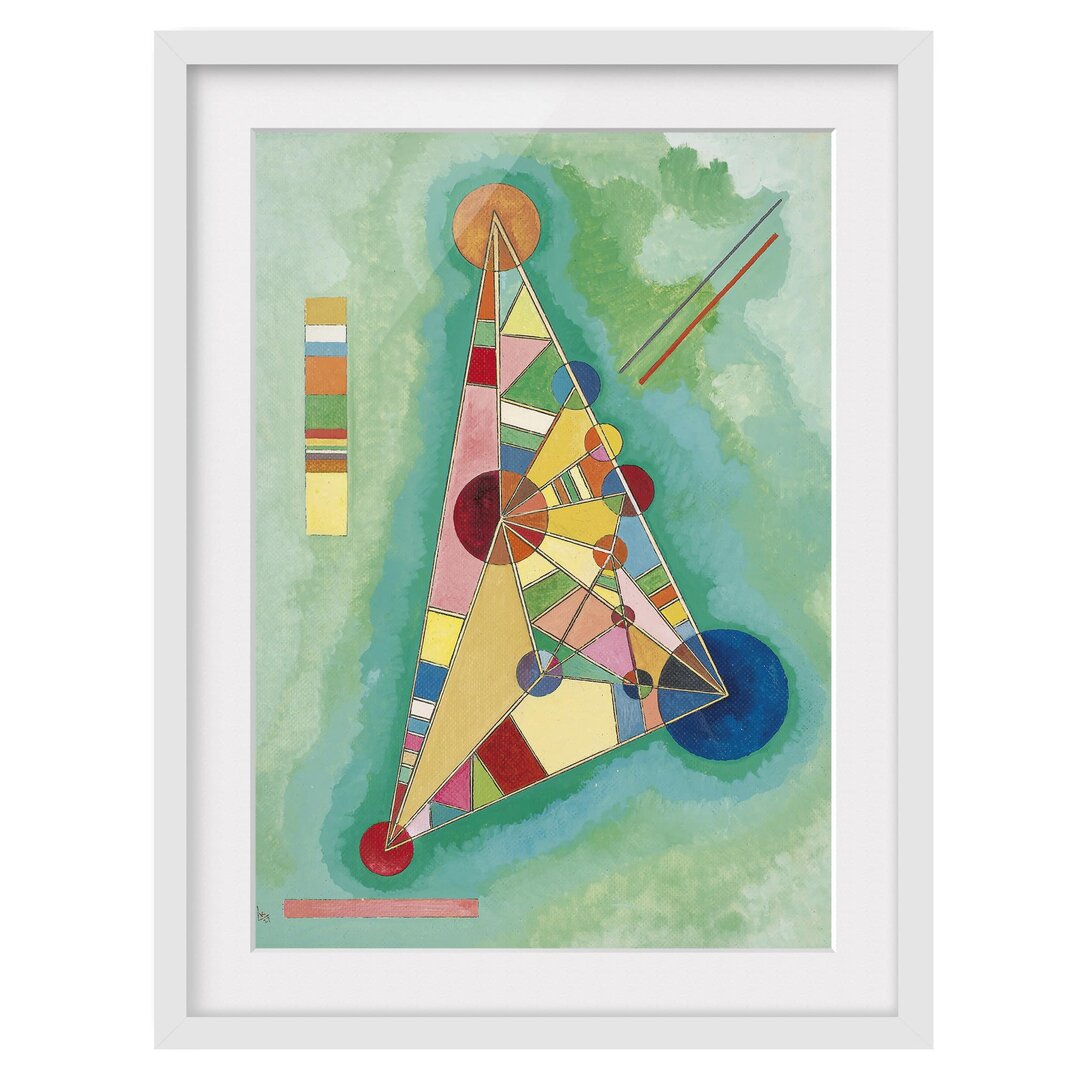 Gerahmtes Poster Dreieck von Wassily Kandinsky