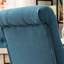 Ensemble de 2 chaises de salle à manger en bois capitonné Habit, bleu