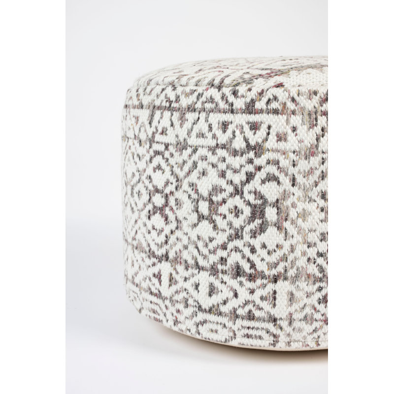 Liv Round Pouf, Gray