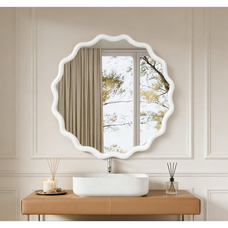 Miroir décoratif 30 pouces, Blanc