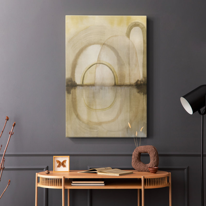 Soft Golden Reflections I -Gallery Wrapped Cavas, 12" H x 8" W