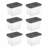 Sterilite Small Portable Rectangle Plastic 8 Qt Dish Pan Basin-98364726-98364731