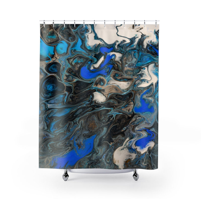Rideau de douche simple abstrait