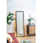 Miroir pleine longueur 23 po x 72 po avec cadre perlé en métal