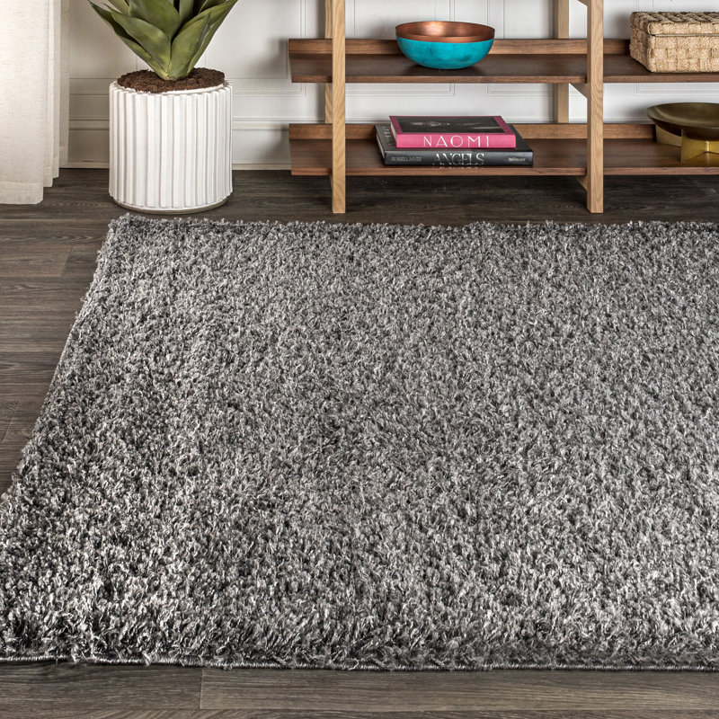 Tapis gris anthracite Felicdad, Rectangle 4pi x 6 pi