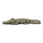 Statue de crocodile en béton de 42 po de long pour décoration de patio et de jardin