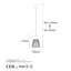 Luminaire suspendu 1 lumière Loera