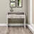 Modern White Study Desk with Upper Shelf & 2 Drawers, 39.0 x 34.6 x 25.9 inches | 100% Melamine Coated Particle Board, Thickness: 0.7 inches | Wall-Mountable, Stylish & Functional Design for Home Office & Study Spaces