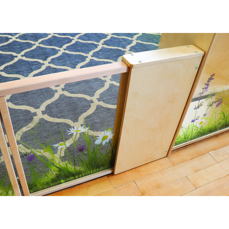 Whitney Brothers Adjustable Wooden Room Divider Panel Extension