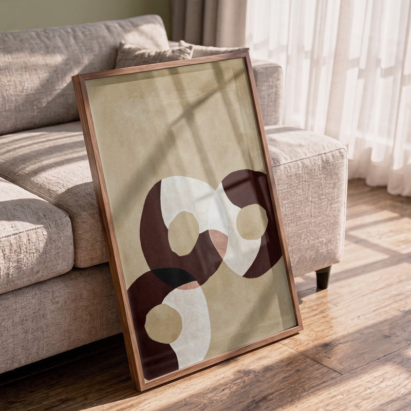 Orbitalesno03 by Treechild — Abstract Wall Art, Framed Canvas, 12 × 18, White