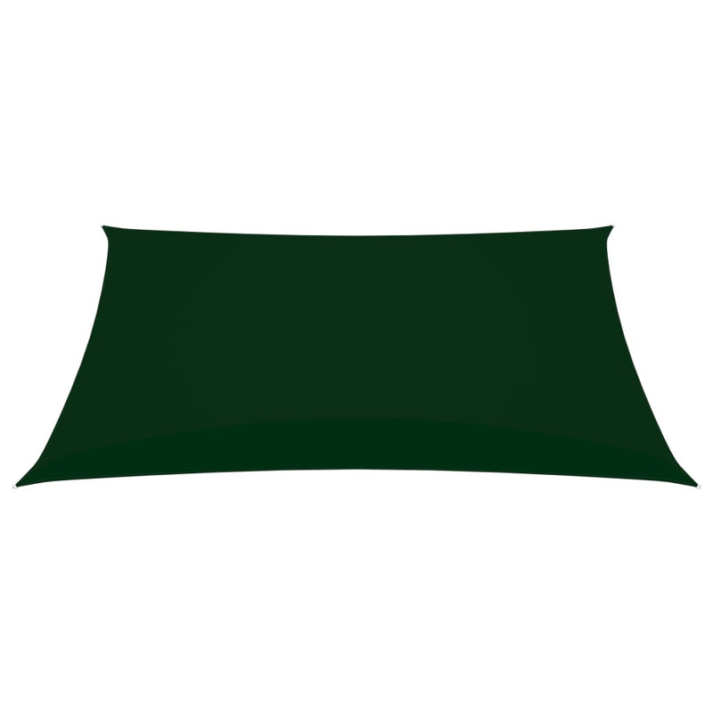 Aerie 2.5m x 3.5m Rectangular Shade Sail, Dark Green, 350cm x 250cm