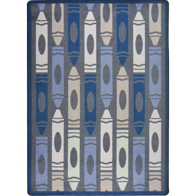 Playful Patterns Jumbo Crayons Area Rug